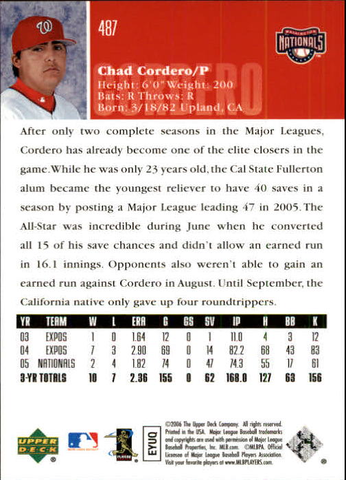 2006 Upper Deck Baseball (Pick Card From List 377-766) C152 11-24 - Picture 164 of 494
