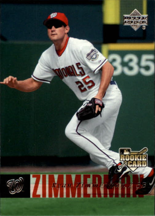 2006 Upper Deck #498 Ryan Zimmerman (RC) - A2137 - NM-MT