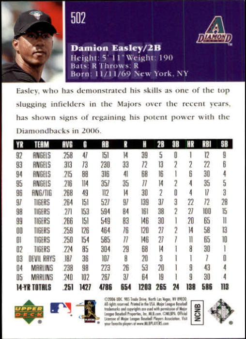2006 Upper Deck Baseball (Pick Card From List 377-766) C152 11-24 - Picture 182 of 494