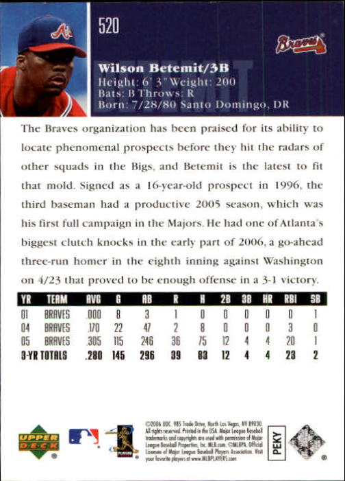 2006 Upper Deck Baseball (Pick Card From List 377-766) C152 11-24 - Picture 196 of 494