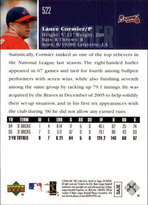 2006 Upper Deck Baseball (Pick Card From List 377-766) C152 11-24 - Picture 198 of 494