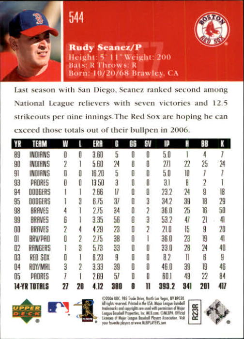2006 Upper Deck Baseball (Pick Card From List 377-766) C152 11-24 - Picture 222 of 494