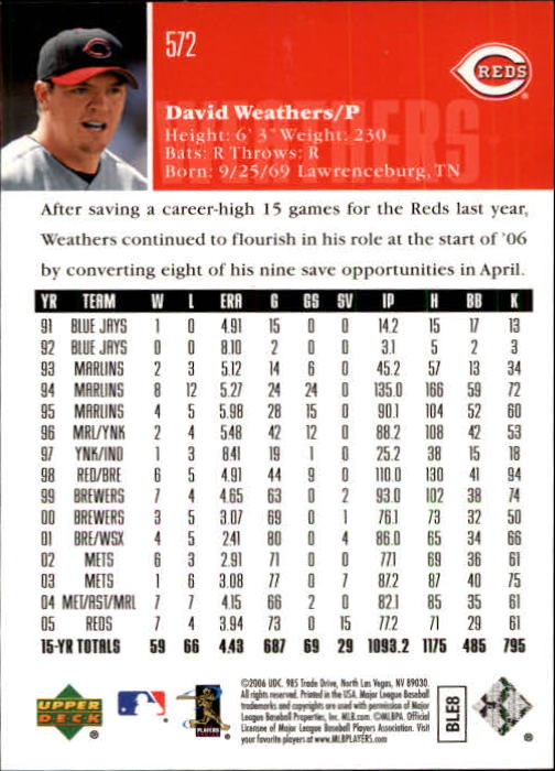 2006 Upper Deck Baseball (Pick Card From List 377-766) C152 11-24 - Picture 252 of 494