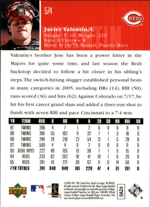 2006 Upper Deck Baseball (Pick Card From List 377-766) C152 11-24 - Picture 256 of 494