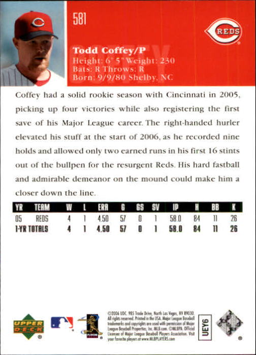 2006 Upper Deck Baseball (Pick Card From List 377-766) C152 11-24 - Picture 264 of 494