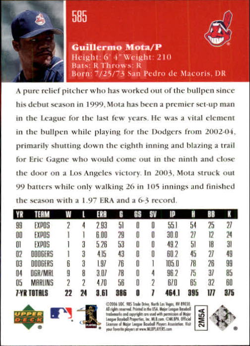 2006 Upper Deck Baseball (Pick Card From List 377-766) C152 11-24 - Picture 270 of 494