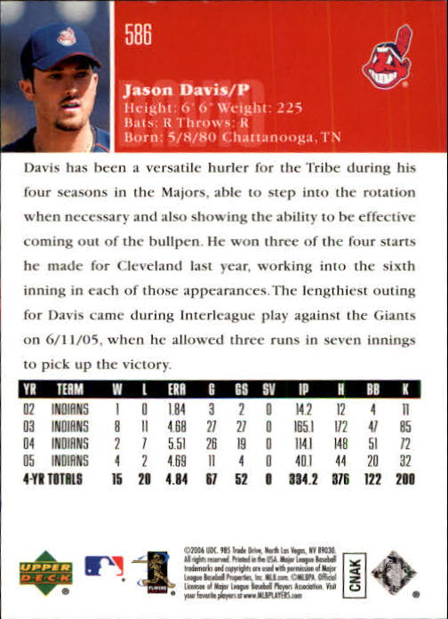 2006 Upper Deck Baseball (Pick Card From List 377-766) C152 11-24 - Picture 272 of 494