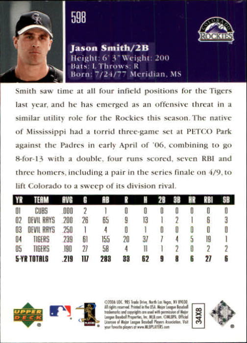 2006 Upper Deck Baseball (Pick Card From List 377-766) C152 11-24 - Picture 284 of 494