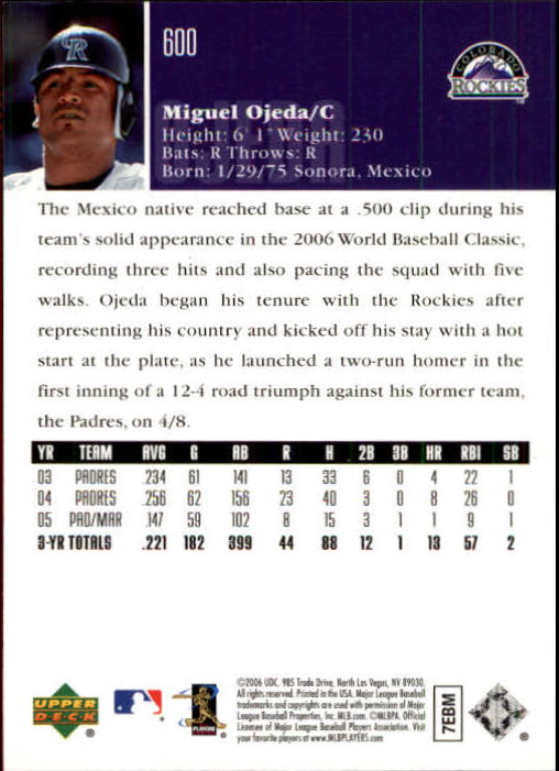 2006 Upper Deck Baseball (Pick Card From List 377-766) C152 11-24 - Picture 286 of 494