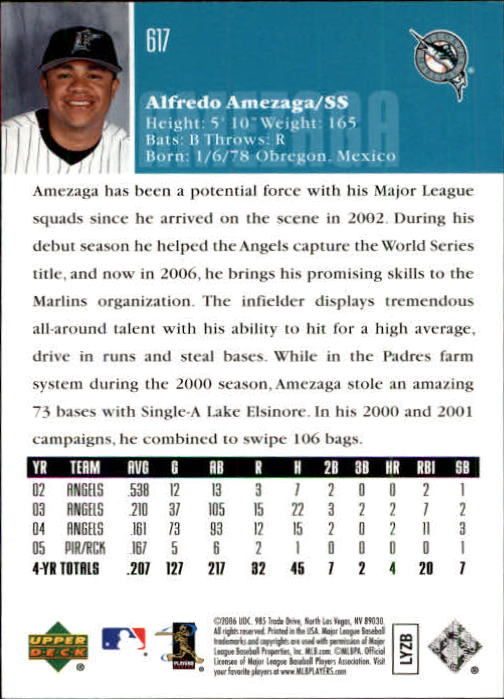 2006 Upper Deck Baseball (Pick Card From List 377-766) C152 11-24 - Picture 304 of 494