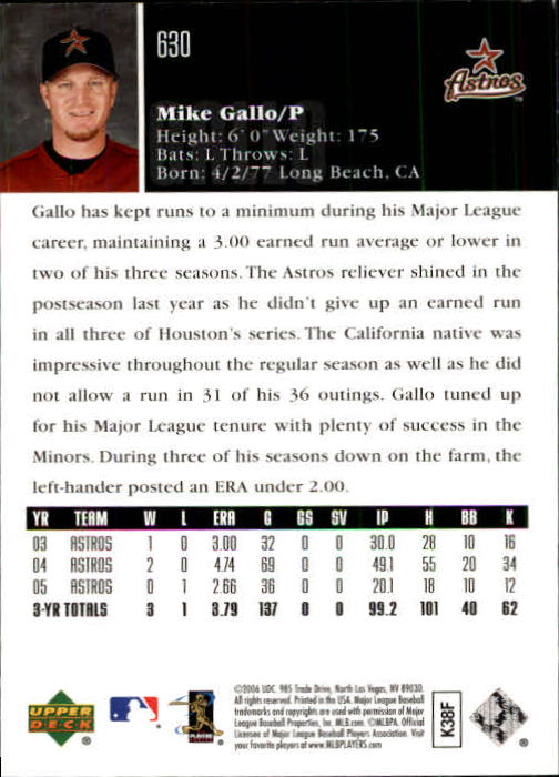 2006 Upper Deck Baseball (Pick Card From List 377-766) C152 11-24 - Picture 320 of 494
