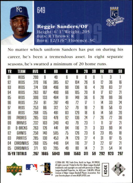 2006 Upper Deck Baseball (Pick Card From List 377-766) C152 11-24 - Picture 340 of 494