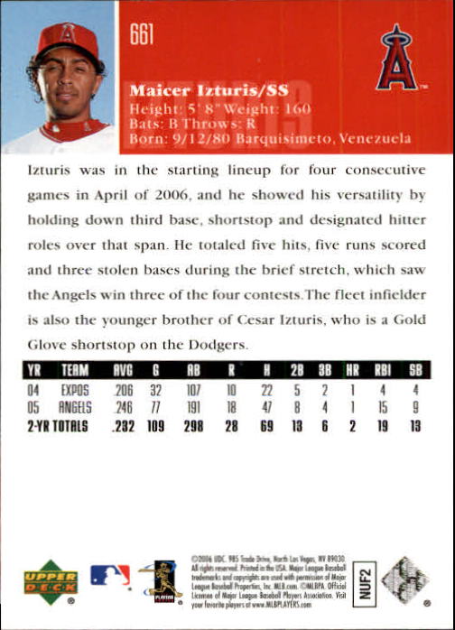 2006 Upper Deck Baseball (Pick Card From List 377-766) C152 11-24 - Picture 348 of 494