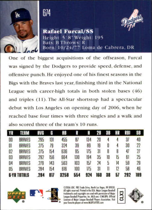 2006 Upper Deck Baseball (Pick Card From List 377-766) C152 11-24 - Picture 368 of 494
