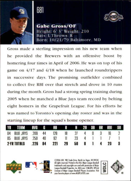 2006 Upper Deck Baseball (Pick Card From List 377-766) C152 11-24 - Picture 378 of 494
