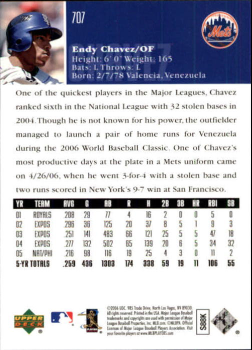 2006 Upper Deck Baseball (Pick Card From List 377-766) C152 11-24 - Picture 416 of 494