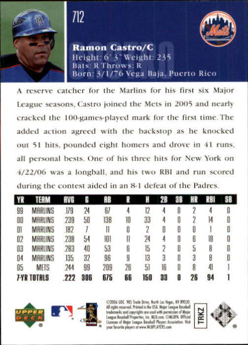 2006 Upper Deck Baseball (Pick Card From List 377-766) C152 11-24 - Picture 426 of 494