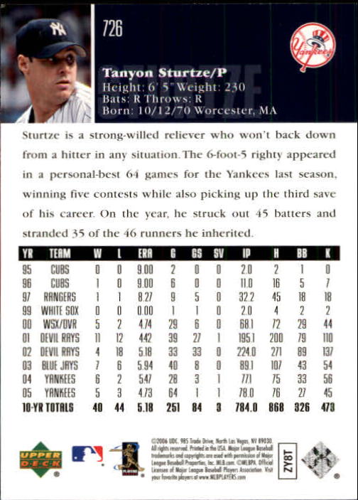 2006 Upper Deck Baseball (Pick Card From List 377-766) C152 11-24 - Picture 440 of 494