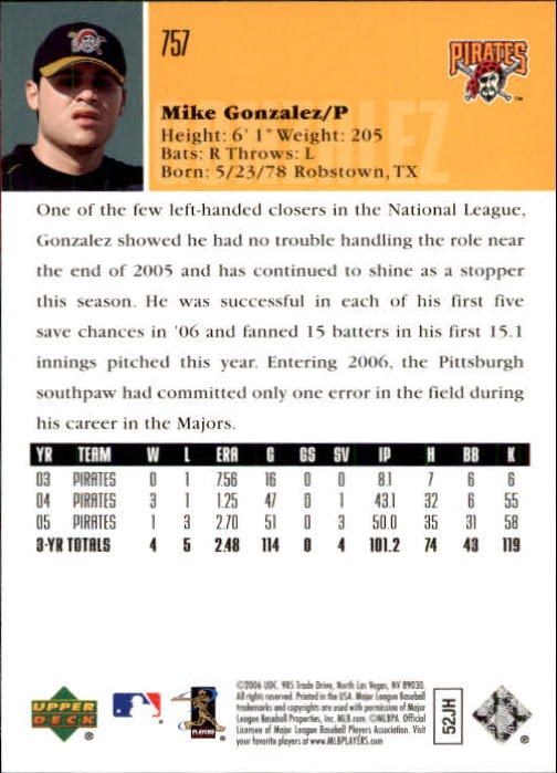 2006 Upper Deck Baseball (Pick Card From List 377-766) C152 11-24 - Picture 478 of 494