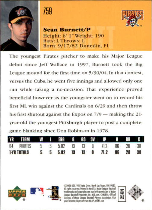 2006 Upper Deck Baseball (Pick Card From List 377-766) C152 11-24 - Picture 482 of 494