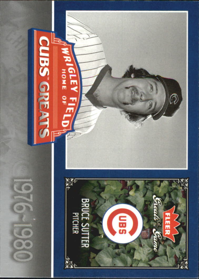 2006 Greats of the Game Cubs Greats #BS Bruce Sutter