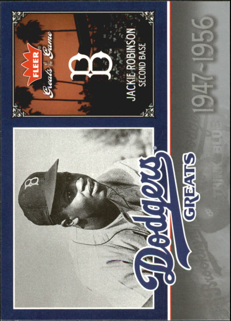 2006 Greats of the Game Dodger Greats #JR Jackie Robinson