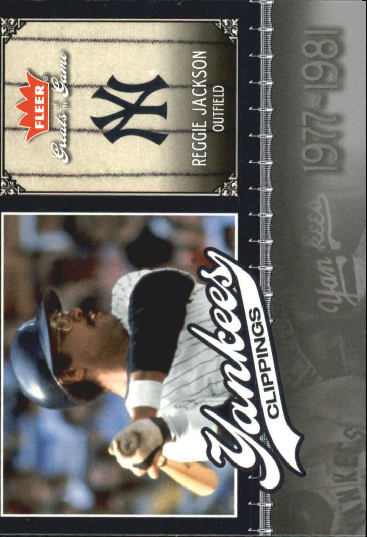 2006 Greats of the Game Yankee Clippings #RJ Reggie Jackson
