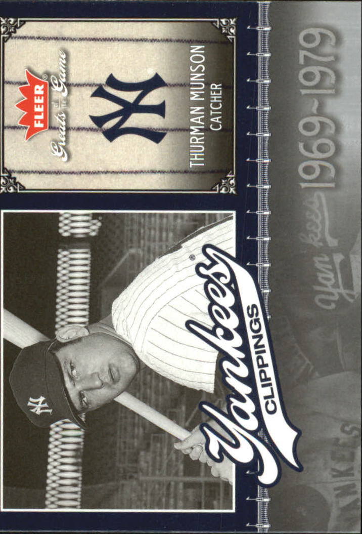 2006 Greats of the Game Baseball Yankee Clippings YOU PICK - Picture 14 of 19