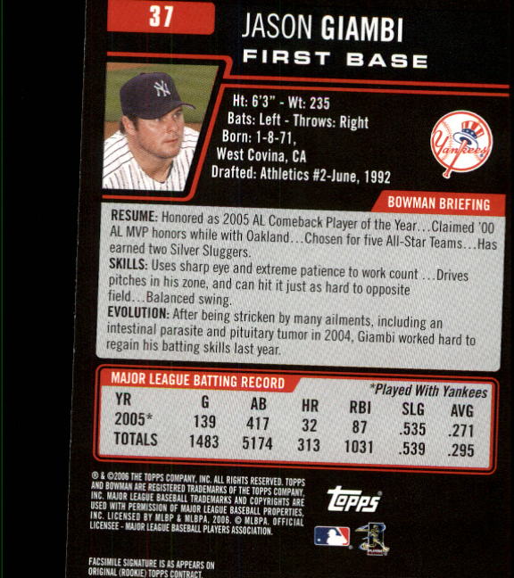 B3830- 2006 Bowman Baseball Card #s 1-220 +Inserts -You Pick- 15+ FREE US SHIP - Picture 71 of 422