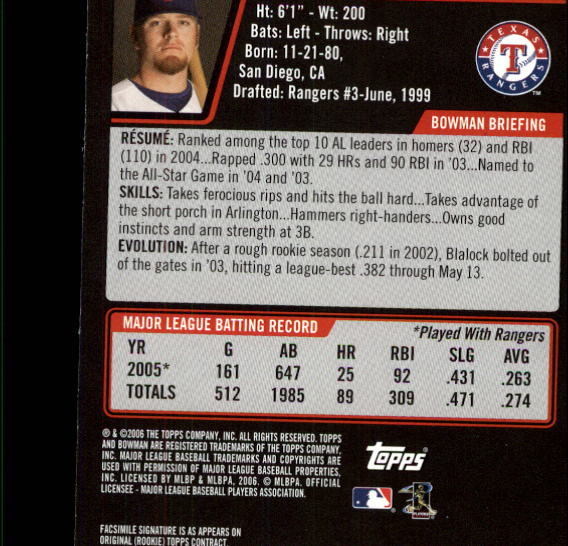 B3830- 2006 Bowman Baseball Card #s 1-220 +Inserts -You Pick- 15+ FREE US SHIP - Picture 141 of 422