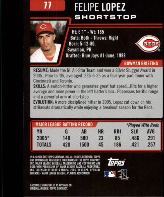 B3830- 2006 Bowman Baseball Card #s 1-220 +Inserts -You Pick- 15+ FREE US SHIP - Picture 147 of 422