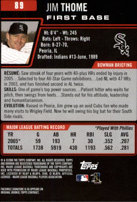 B3830- 2006 Bowman Baseball Card #s 1-220 +Inserts -You Pick- 15+ FREE US SHIP - Picture 169 of 422