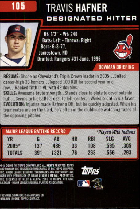 B3830- 2006 Bowman Baseball Card #s 1-220 +Inserts -You Pick- 15+ FREE US SHIP - Picture 199 of 422