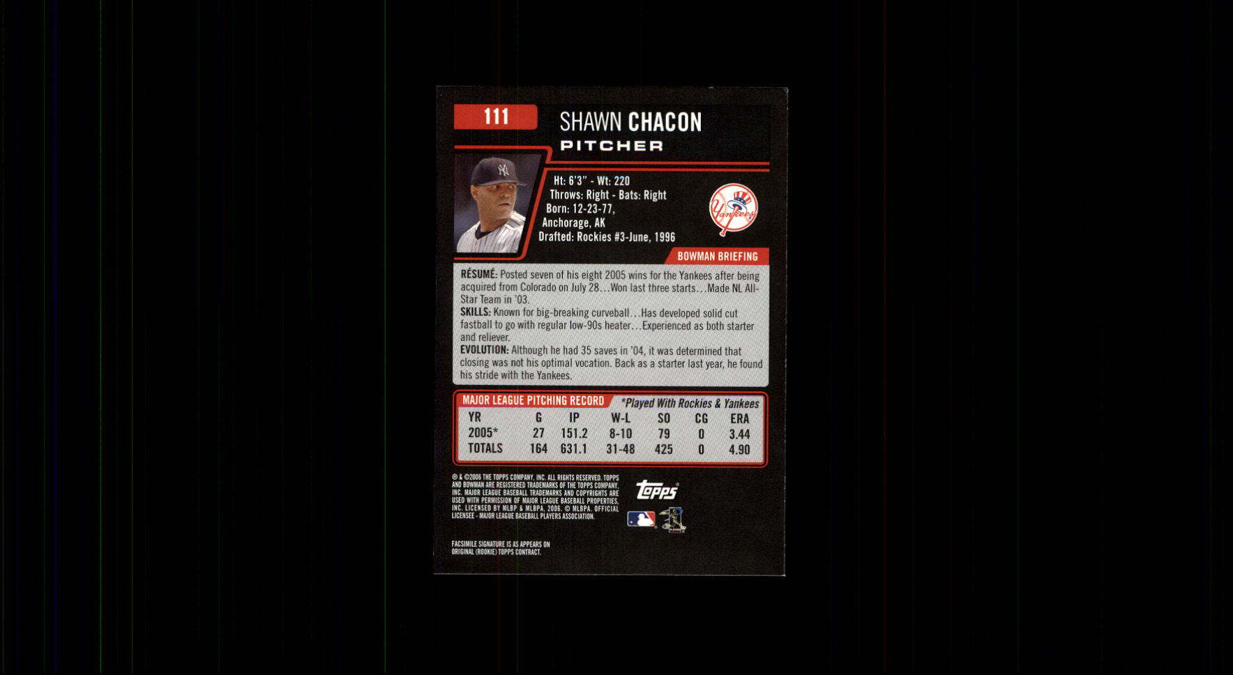 B3830- 2006 Bowman Baseball Card #s 1-220 +Inserts -You Pick- 15+ FREE US SHIP - Picture 211 of 422