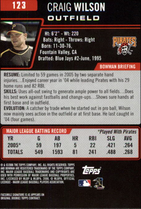 B3830- 2006 Bowman Baseball Card #s 1-220 +Inserts -You Pick- 15+ FREE US SHIP - Picture 233 of 422