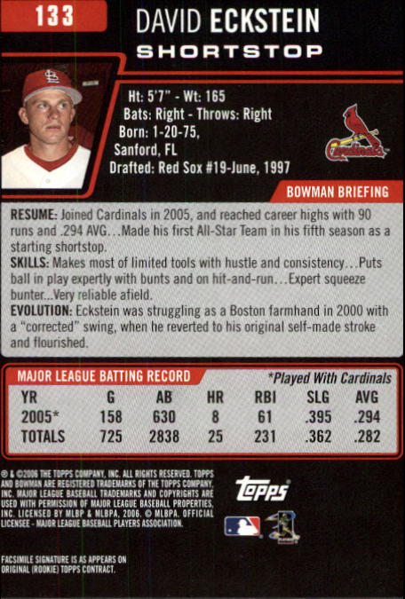 B3830- 2006 Bowman Baseball Card #s 1-220 +Inserts -You Pick- 15+ FREE US SHIP - Picture 253 of 422
