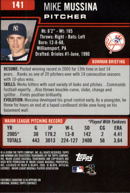 B3830- 2006 Bowman Baseball Card #s 1-220 +Inserts -You Pick- 15+ FREE US SHIP - Picture 269 of 422