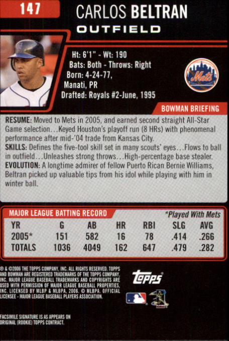 B3830- 2006 Bowman Baseball Card #s 1-220 +Inserts -You Pick- 15+ FREE US SHIP - Picture 281 of 422