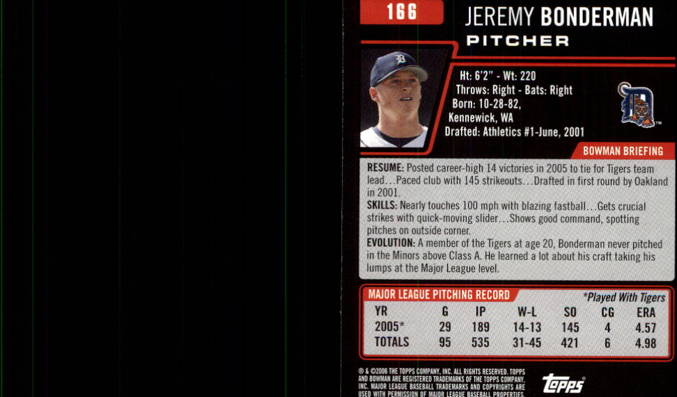 B3830- 2006 Bowman Baseball Card #s 1-220 +Inserts -You Pick- 15+ FREE US SHIP - Picture 317 of 422
