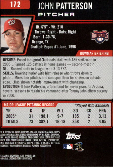 B3830- 2006 Bowman Baseball Card #s 1-220 +Inserts -You Pick- 15+ FREE US SHIP - Picture 328 of 422