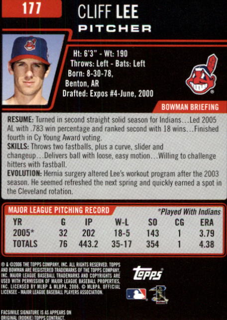 B3830- 2006 Bowman Baseball Card #s 1-220 +Inserts -You Pick- 15+ FREE US SHIP - Picture 338 of 422