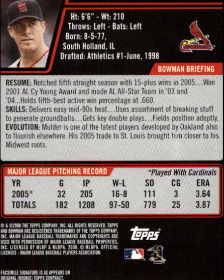 B3830- 2006 Bowman Baseball Card #s 1-220 +Inserts -You Pick- 15+ FREE US SHIP - Picture 350 of 422