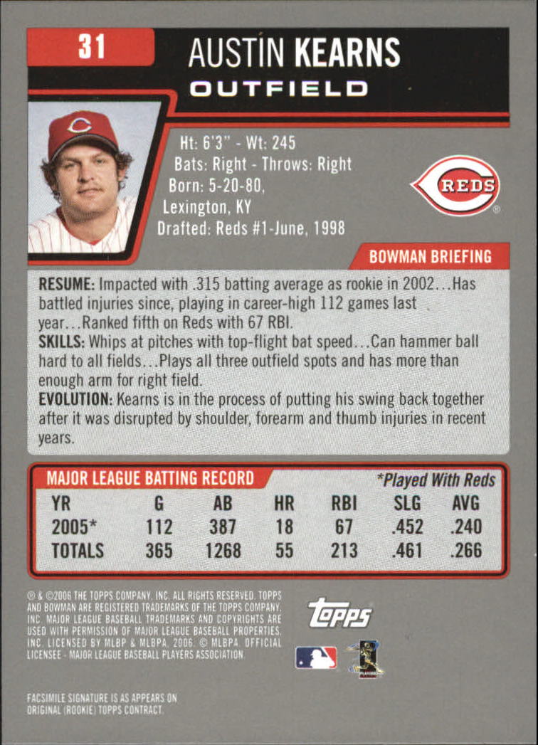 A3017- 2006 Bowman Gold Baseball Card #s 1-220 -You Pick- 15+ FREE US SHIP - Picture 63 of 426