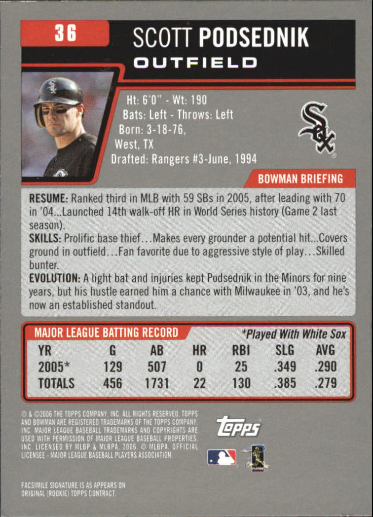 A3017- 2006 Bowman Gold Baseball Card #s 1-220 -You Pick- 15+ FREE US SHIP - Picture 73 of 426