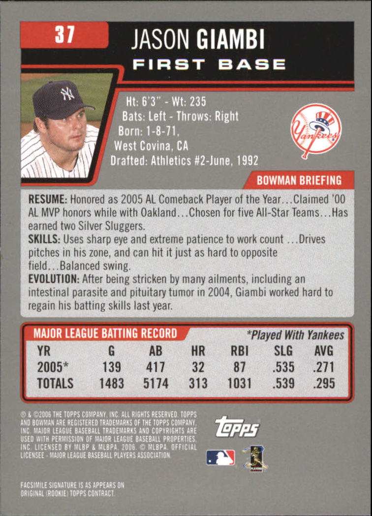 A3017- 2006 Bowman Gold Baseball Card #s 1-220 -You Pick- 15+ FREE US SHIP - Picture 75 of 426