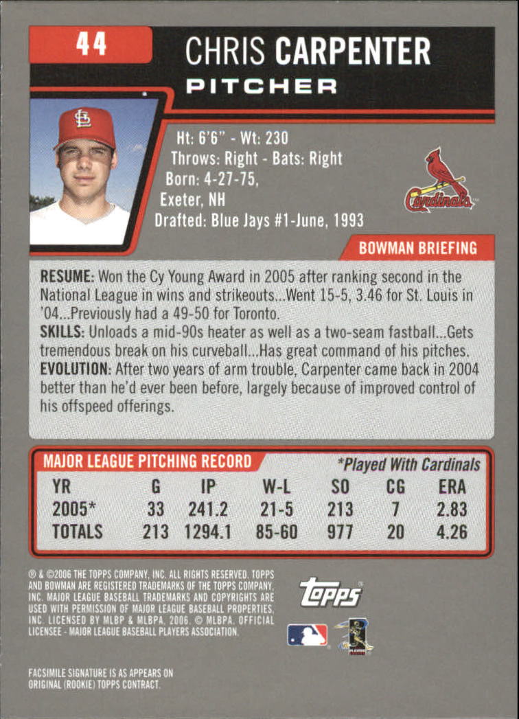 A3017- 2006 Bowman Gold Baseball Card #s 1-220 -You Pick- 15+ FREE US SHIP - Picture 89 of 426