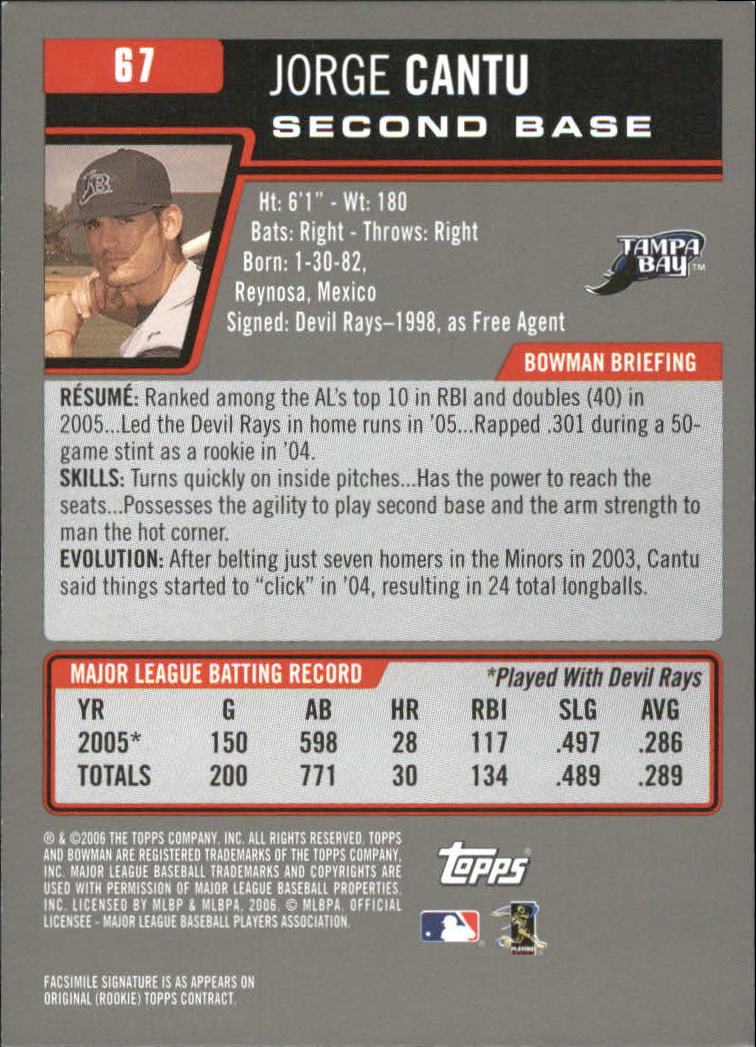 A3017- 2006 Bowman Gold Baseball Card #s 1-220 -You Pick- 15+ FREE US SHIP - Picture 131 of 426