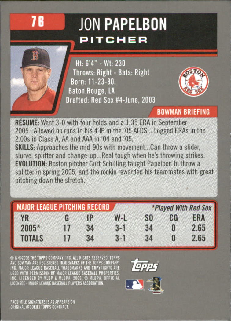 A3017- 2006 Bowman Gold Baseball Card #s 1-220 -You Pick- 15+ FREE US SHIP - Picture 149 of 426