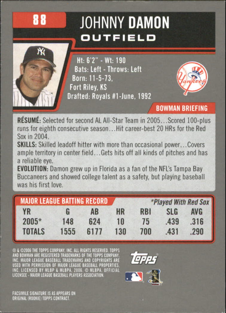 A3017- 2006 Bowman Gold Baseball Card #s 1-220 -You Pick- 15+ FREE US SHIP - Picture 173 of 426