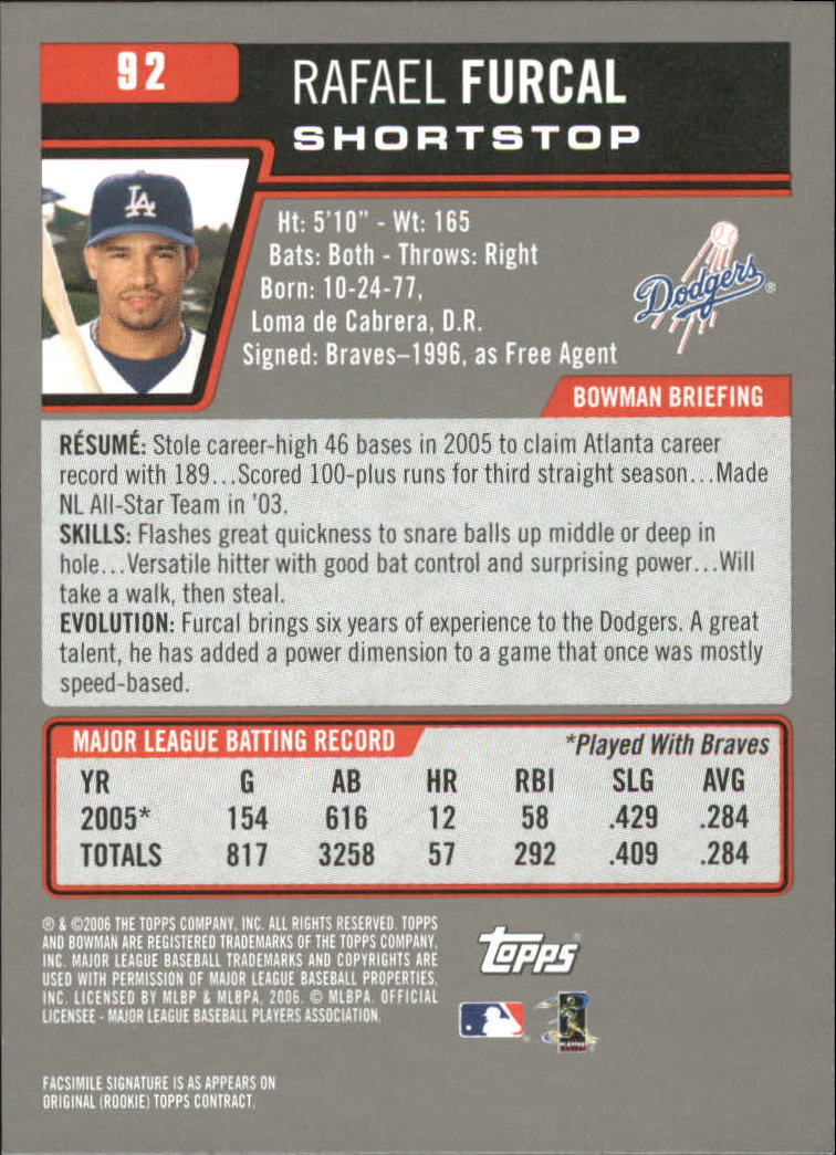 A3017- 2006 Bowman Gold Baseball Card #s 1-220 -You Pick- 15+ FREE US SHIP - Picture 181 of 426